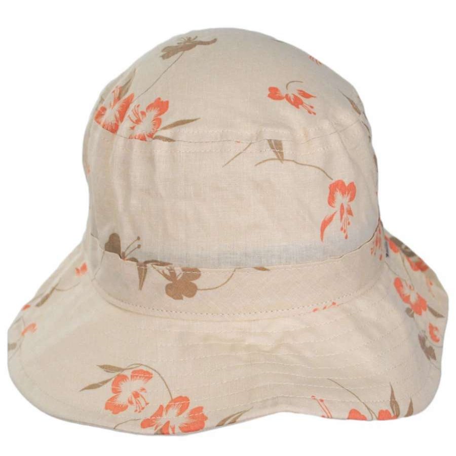 Bucket Hats * | Petra Packable Floral Cotton Bucket Hat