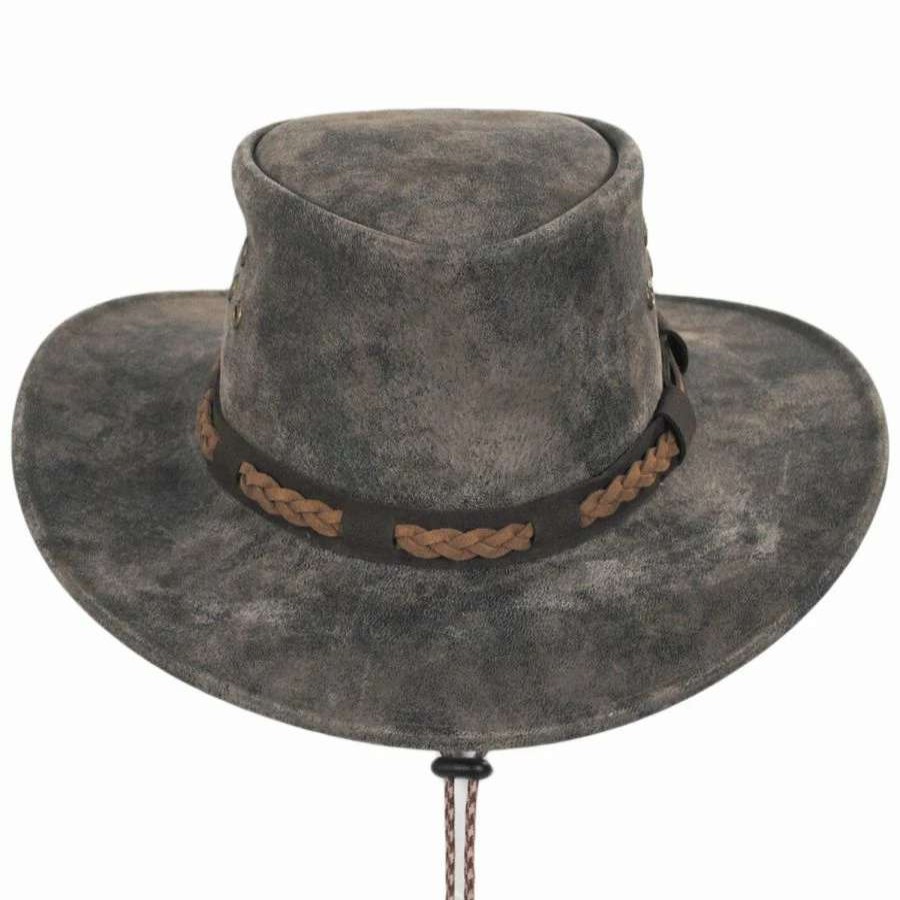 Cowboy & Western Hats * | Stetson Canberra Distressed Suede Aussie Hat