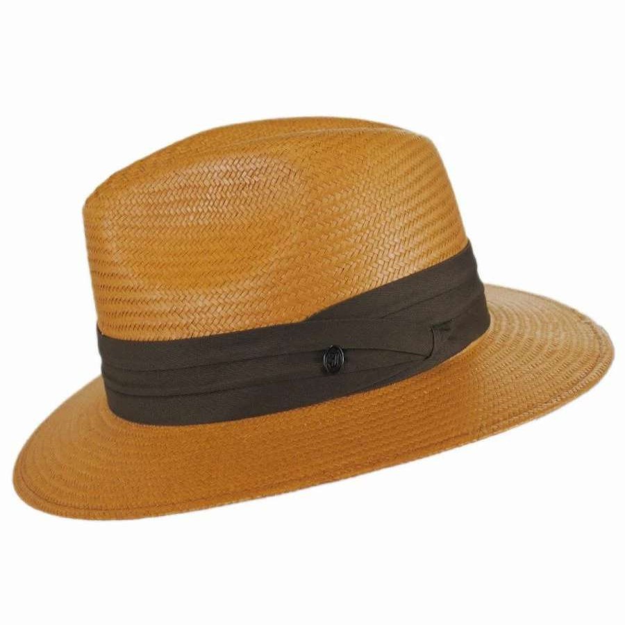 Fedoras * | Augusta Toyo Straw Safari Fedora Hat