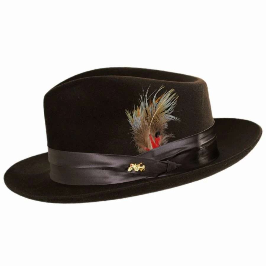 Fedoras * | Temptation Fur Felt Fedora Hat