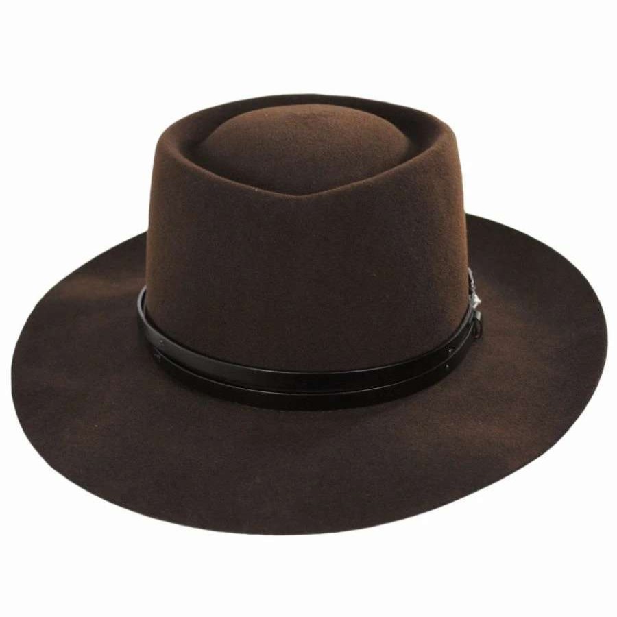 Cowboy & Western Hats * | Lang Elite Wool Felt Gambler Hat