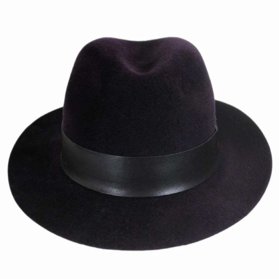 Fedoras * | Flume Velour Fur Felt Fedora Hat