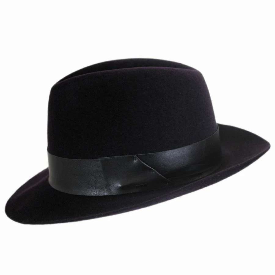 Fedoras * | Flume Velour Fur Felt Fedora Hat