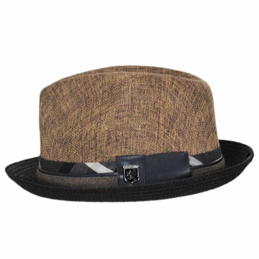 Fedoras * | Roxbury Toyo Straw Blend Fedora Hat