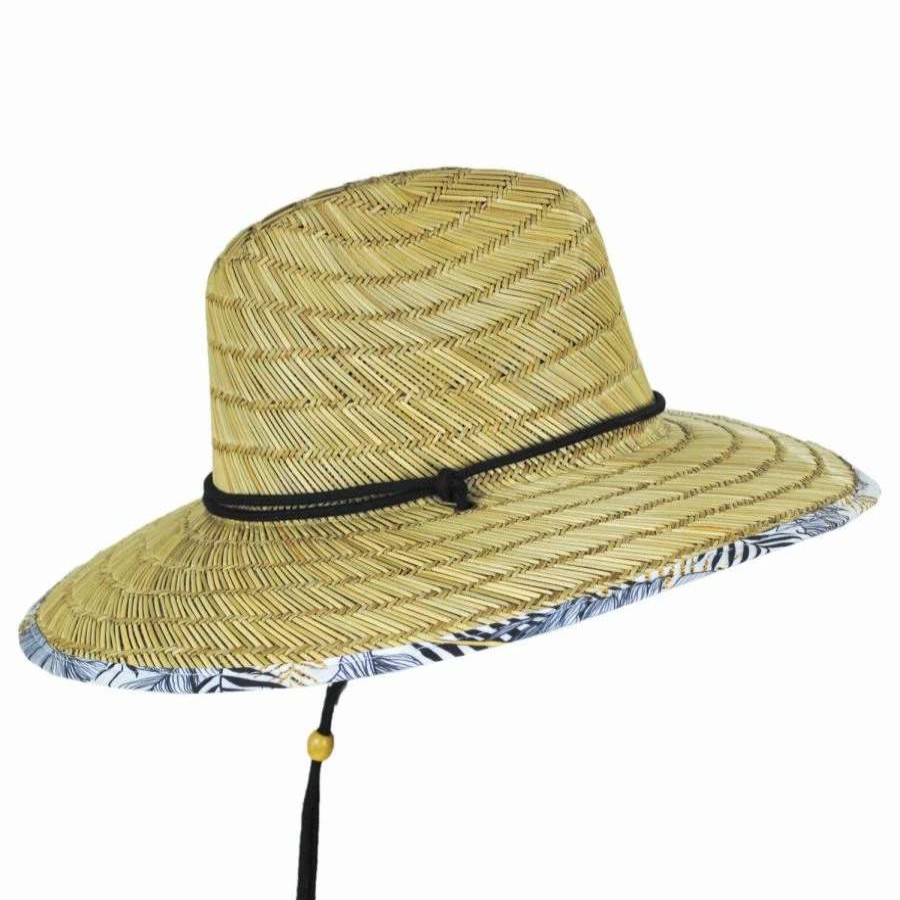 Outdoors * | Gold Leaf Rush Straw Lifeguard Hat