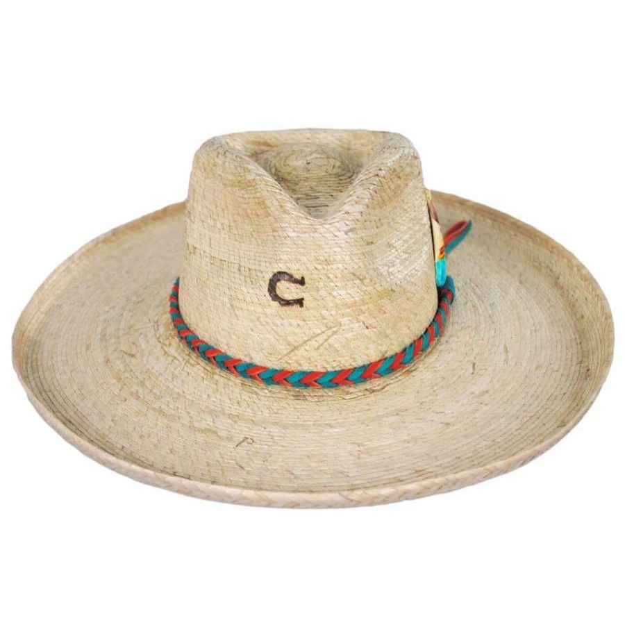 Fedoras * | Charlie 1 Horse Teepee Wide Brim Palm Straw Fedora Hat