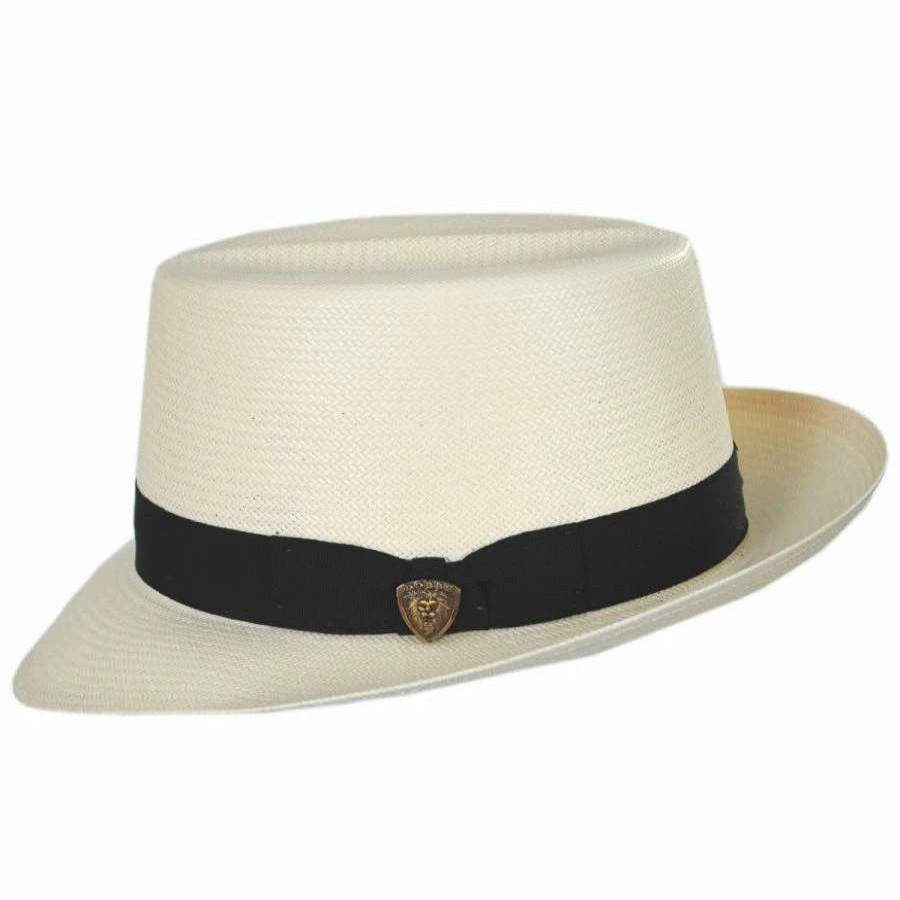 Fedoras * | Optimo Shantung Straw Fedora Hat