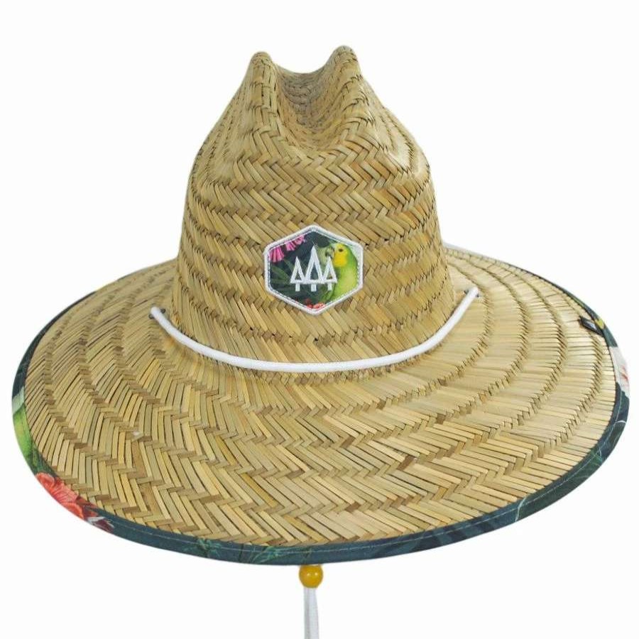 Outdoors * | Caicos Rush Straw Lifeguard Hat