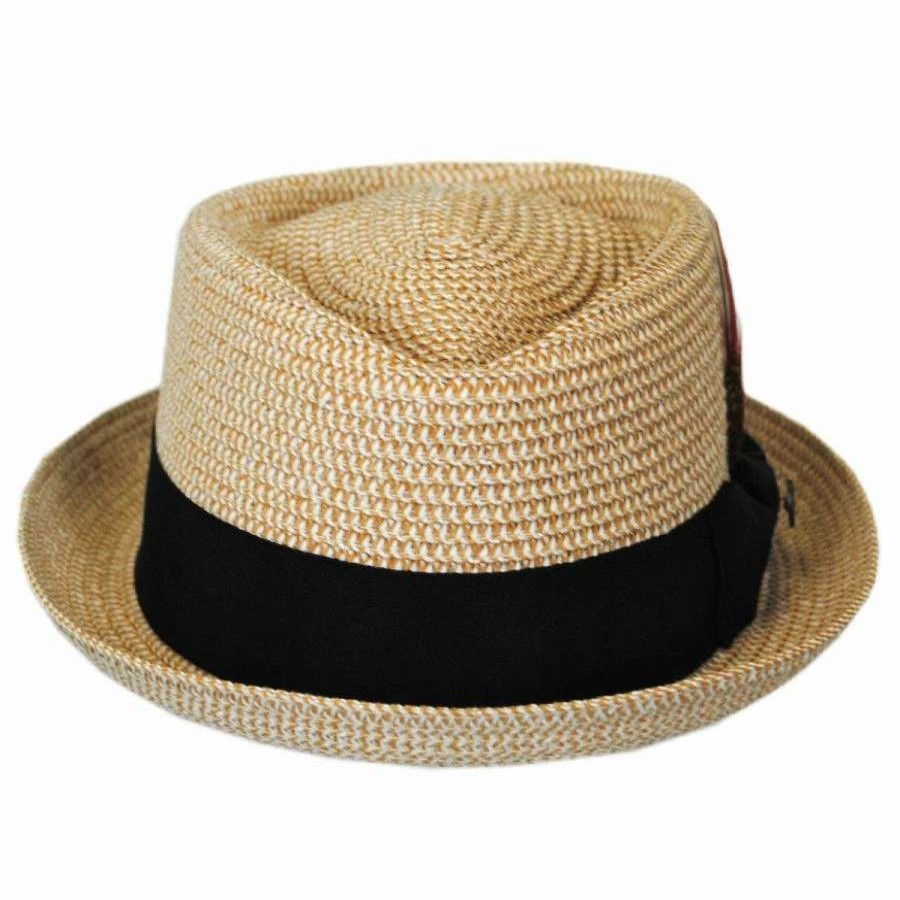 Fedoras * | Toyo Straw Diamond Crown Fedora Hat