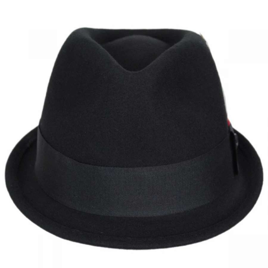 Fedoras * | Dekker Crushable Wool Felt Trilby Fedora Hat