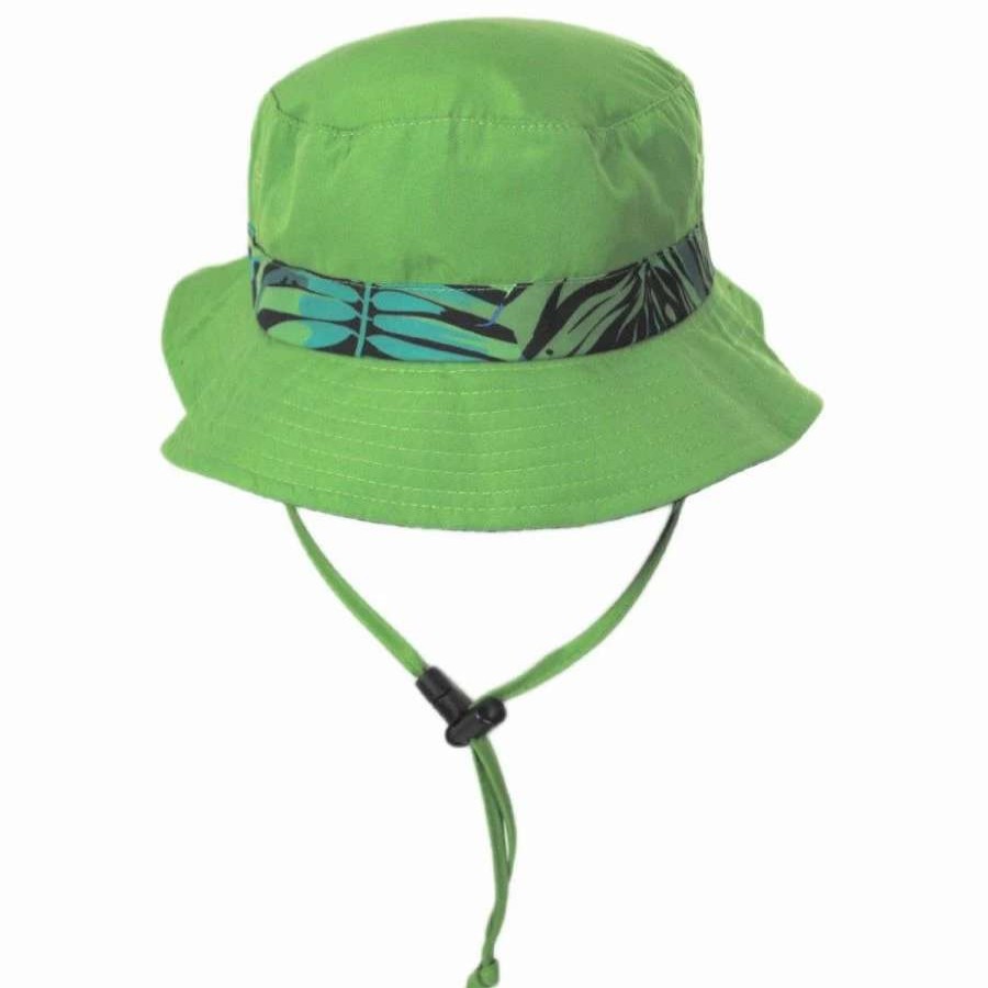 Bucket Hats * | Scala Kids' Tapir Microfiber Bucket Hat