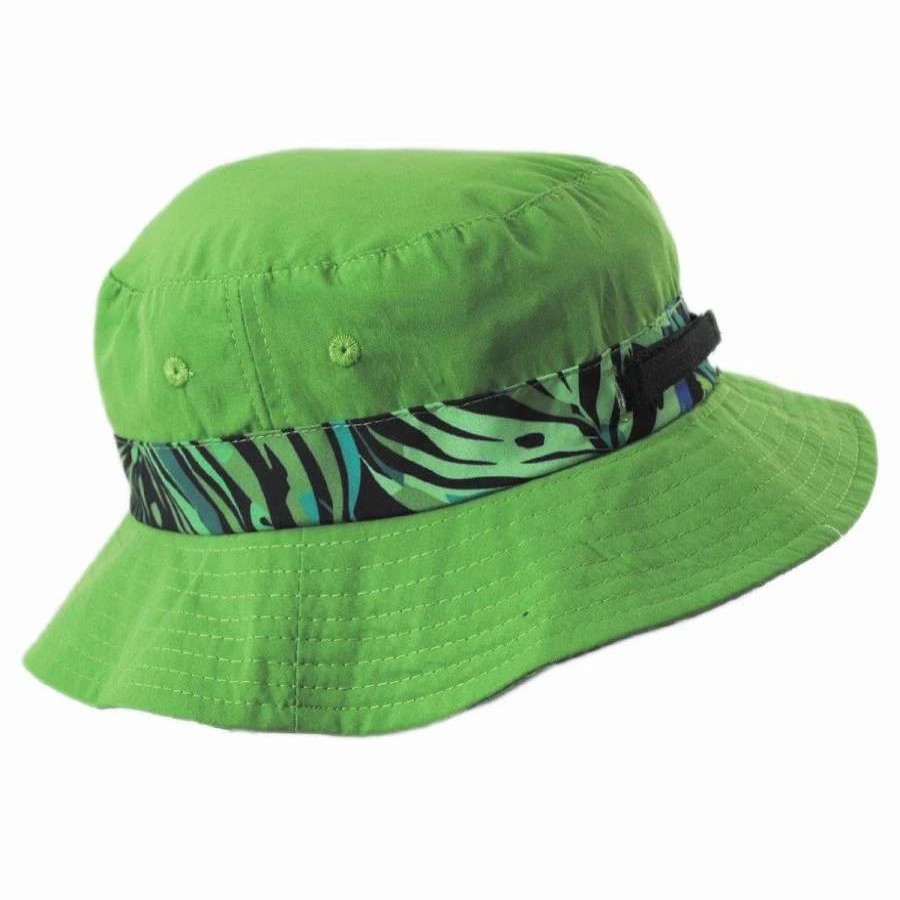 Bucket Hats * | Scala Kids' Tapir Microfiber Bucket Hat