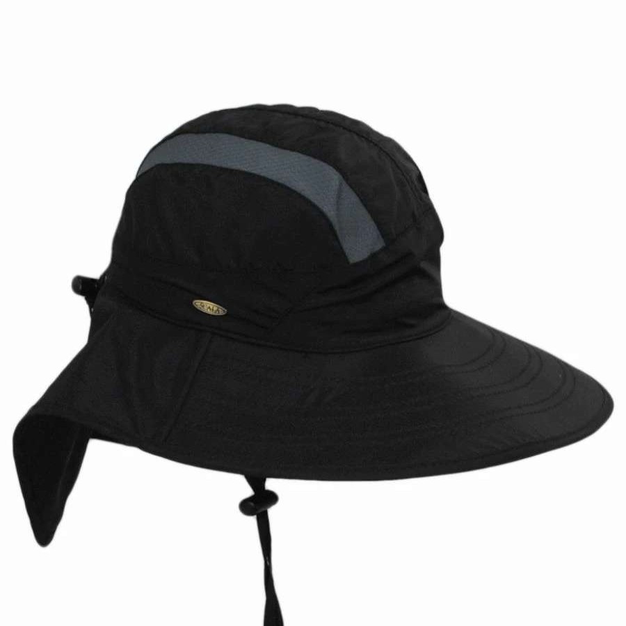 Outdoors * | Scala Natalie Nylon Trail Hat