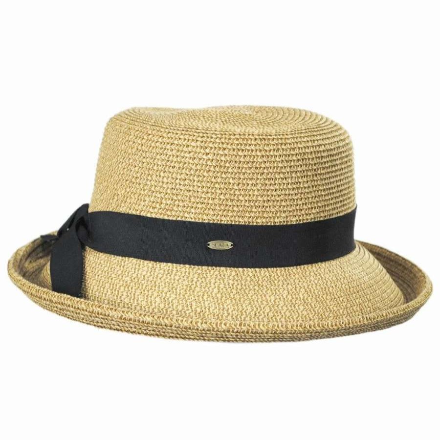 Outdoors * | Scala Vallea Toyo Straw Blend Sun Hat