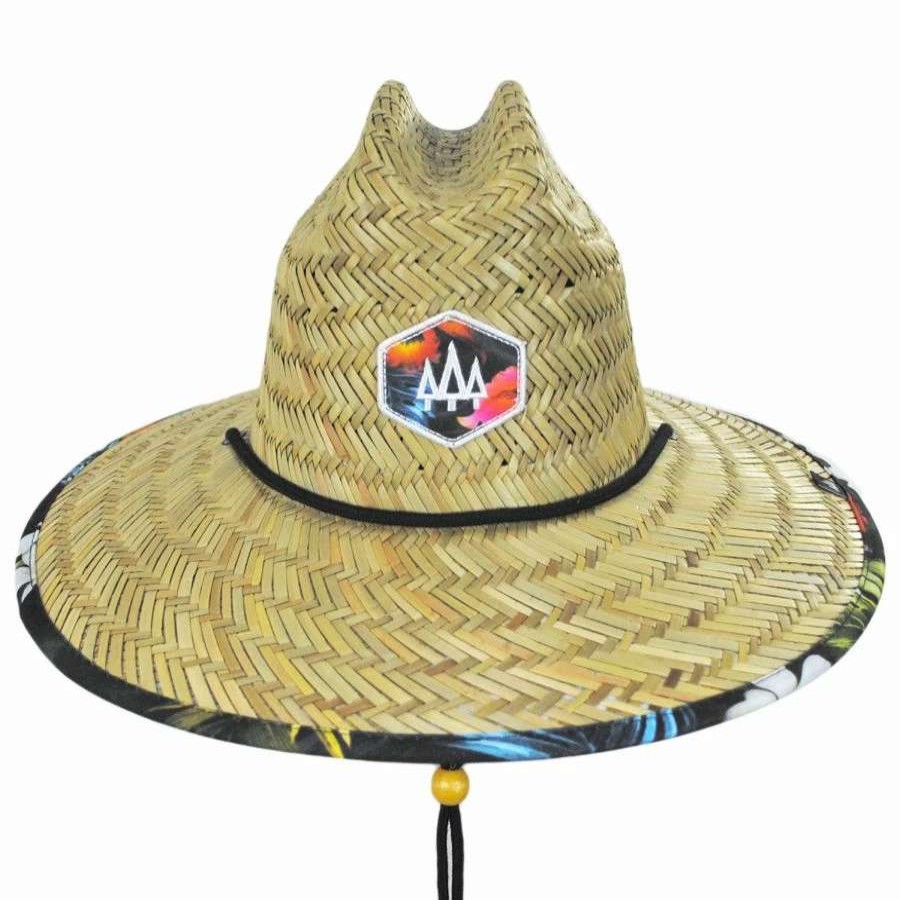 Outdoors * | Youth Koa Straw Lifeguard Hat