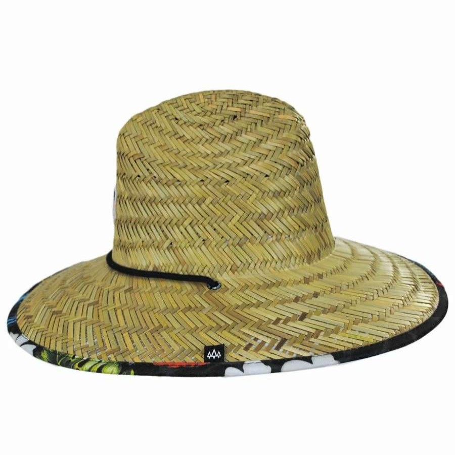 Outdoors * | Youth Koa Straw Lifeguard Hat