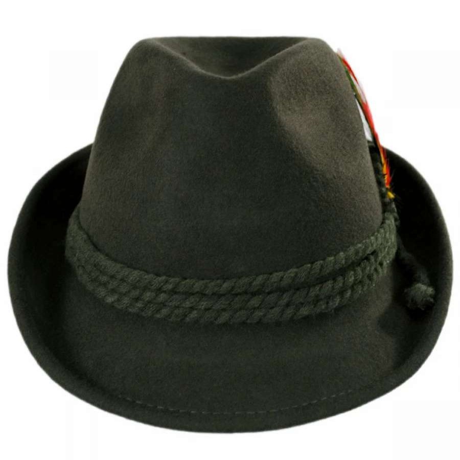 Fedoras * | Alpine Wool Felt Fedora Hat