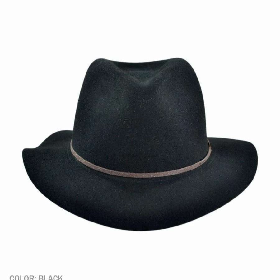 Fedoras * | Jackman Rollable Wool Litefelt Fedora Hat