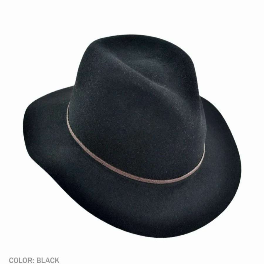 Fedoras * | Jackman Rollable Wool Litefelt Fedora Hat