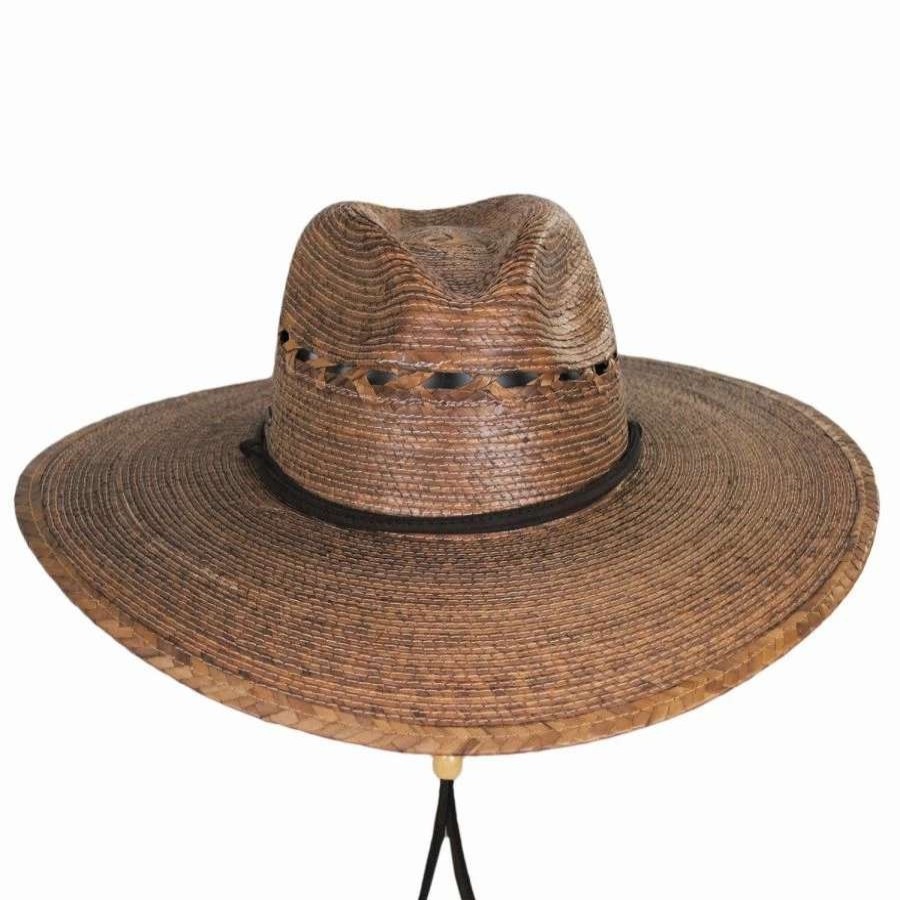 Outdoors * | Scala Gelsomina Palm Straw Lifeguard Hat