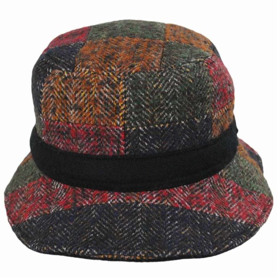 Bucket Hats * | Stetson Kent Wool Blend Patchwork Bucket Hat