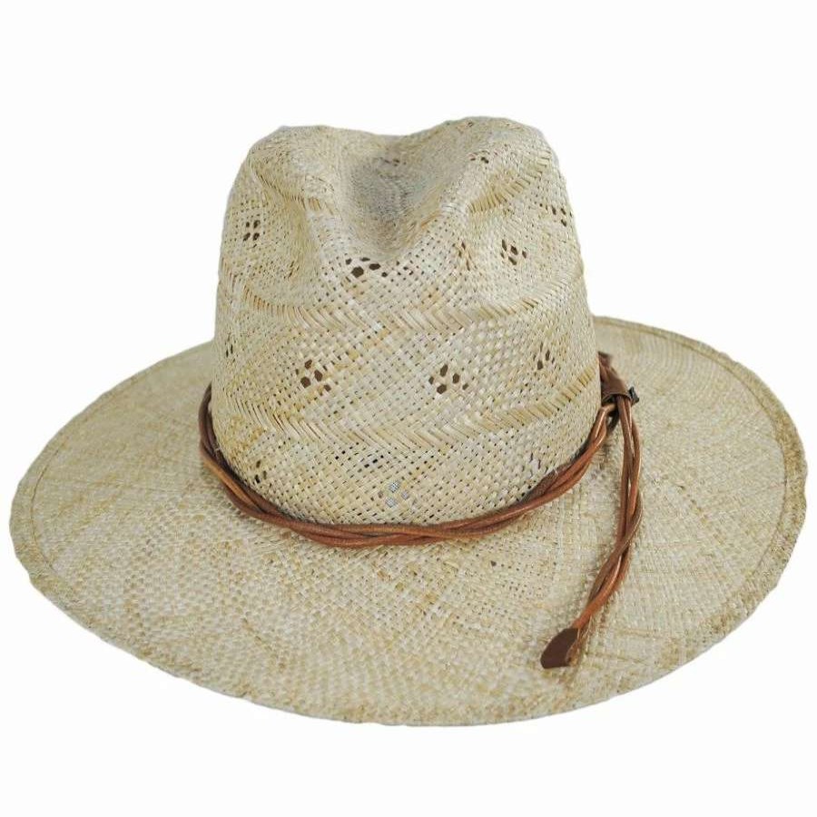 Fedoras * | Renegade Florin Sisal Straw Fedora Hat