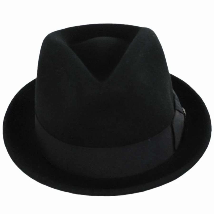 Fedoras * | Roma Wool Felt Fedora Hat