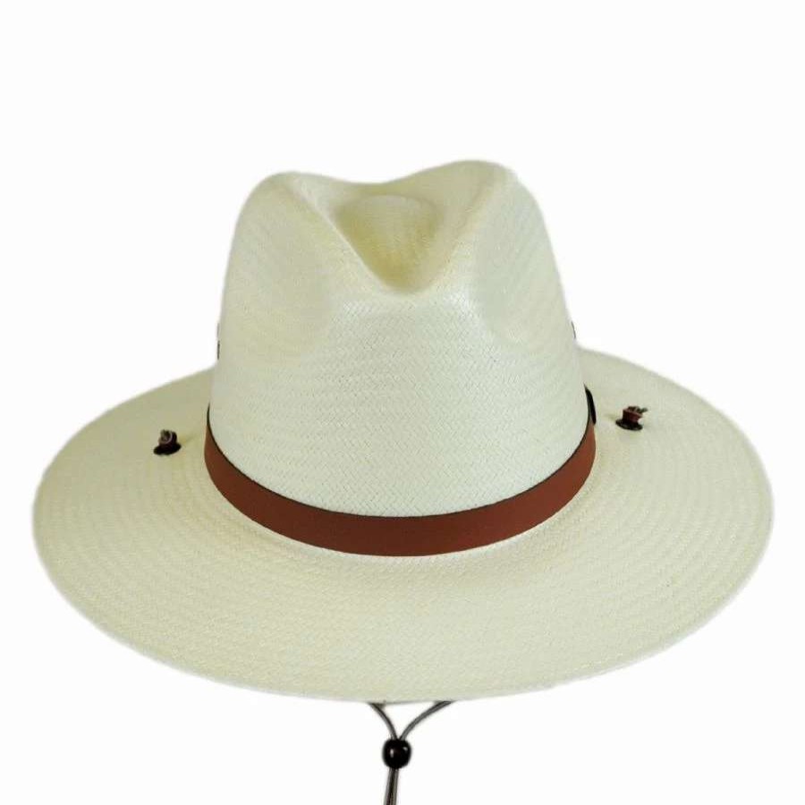 Fedoras * | Stetson Los Alamos Toyo Straw Chincord Western Hat