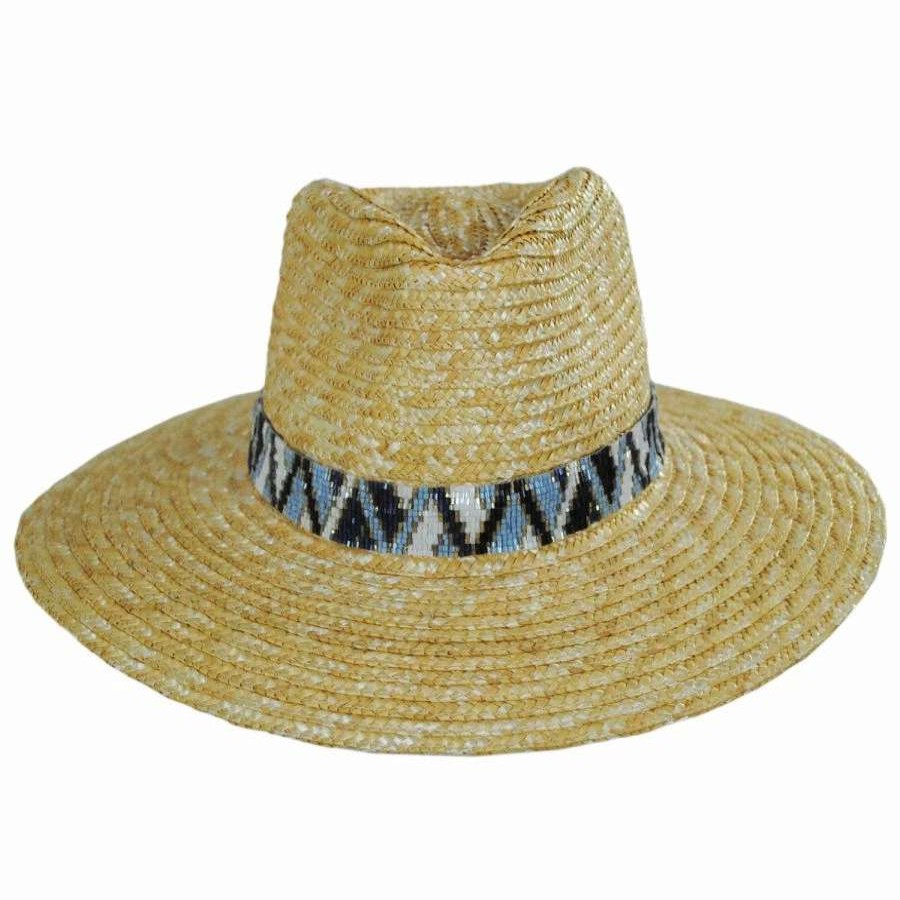 Fedoras * | Mykonos Milan Straw Rancher Fedora Hat