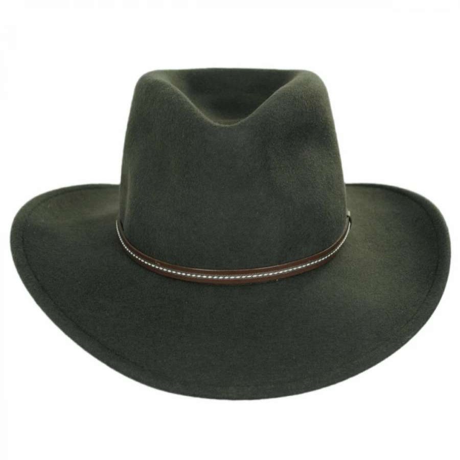 Fedoras * | Stetson Gallatin Crushable Wool Felt Outback Hat