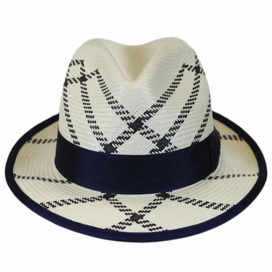 Fedoras * | Rialto Shantung Straw Trilby Fedora Hat