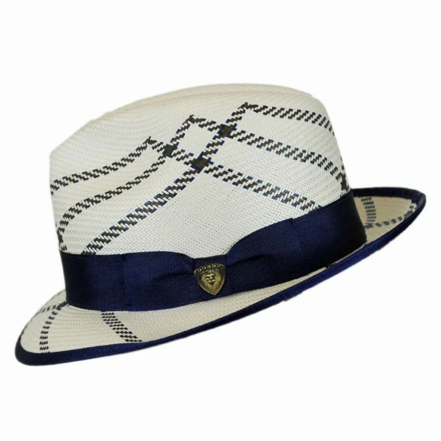 Fedoras * | Rialto Shantung Straw Trilby Fedora Hat