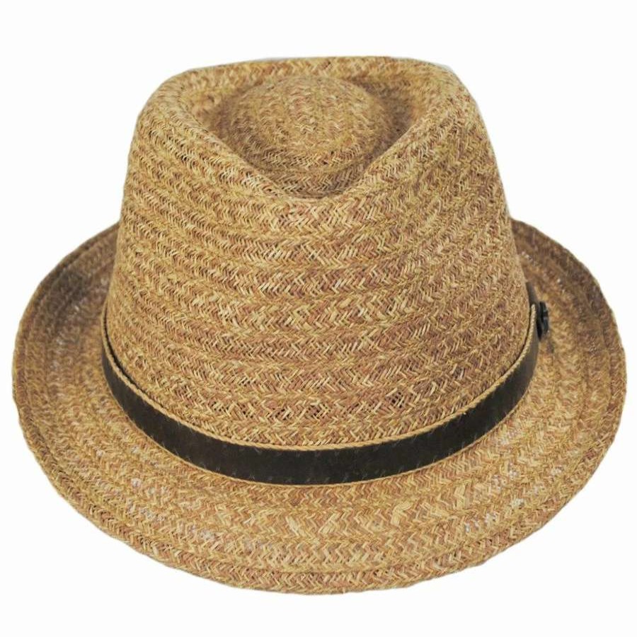 Fedoras * | Tommy Bahama Bemaraha Raffia Straw Stingy Brim Fedora Hat