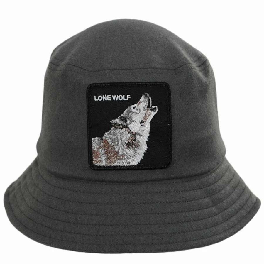 Bucket Hats * | Goorin Bros Wolf Heat Wool Blend Bucket Hat