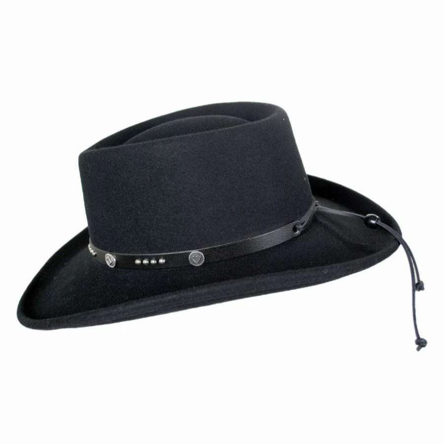 Cowboy & Western Hats * | Renegade Joker Litefelt Wool Gambler Western Hat