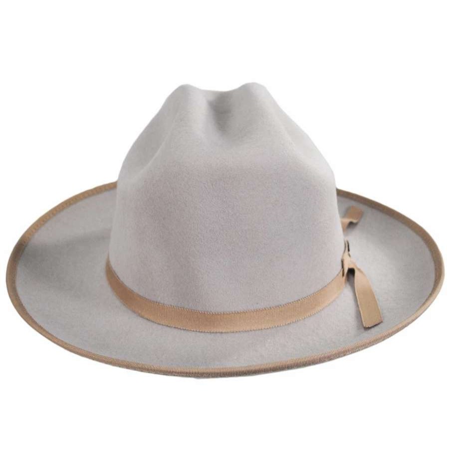 Cowboy & Western Hats * | Scala Zamora Wool Felt Cattleman Western Hat Silverbelly