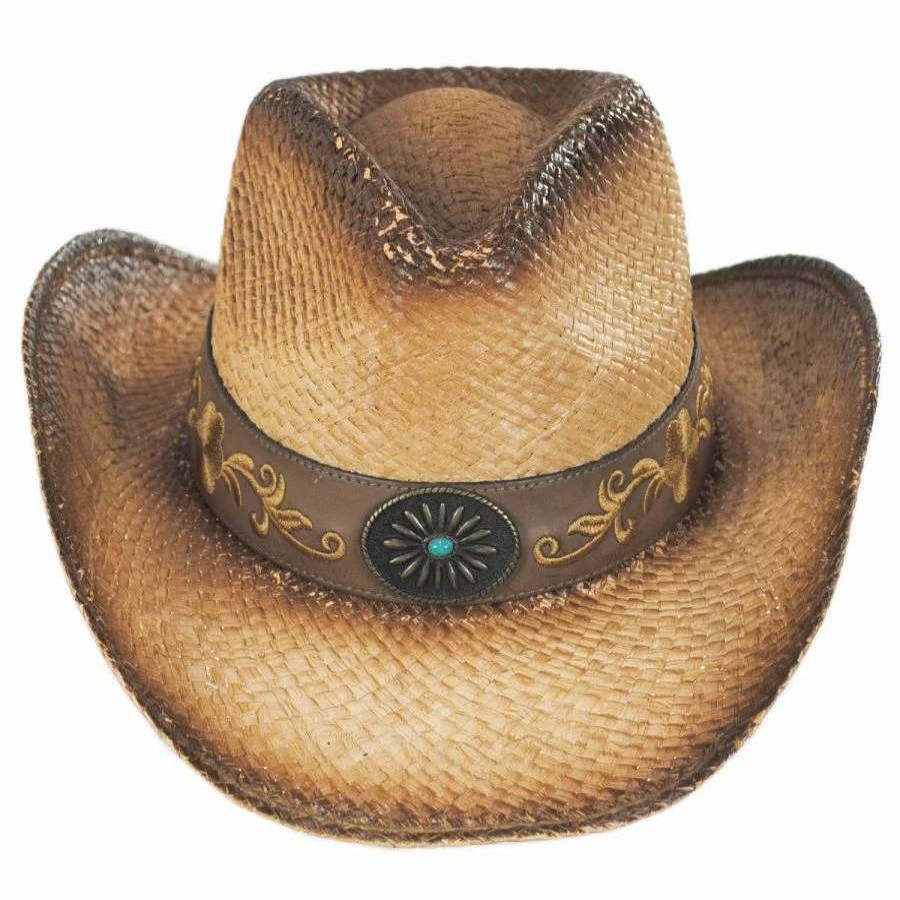 Cowboy & Western Hats * | Wildflower Aged Straw Western Hat