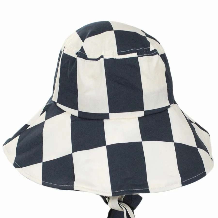 Bucket Hats * | Jasper Cotton Checkerboard Packable Bucket Hat