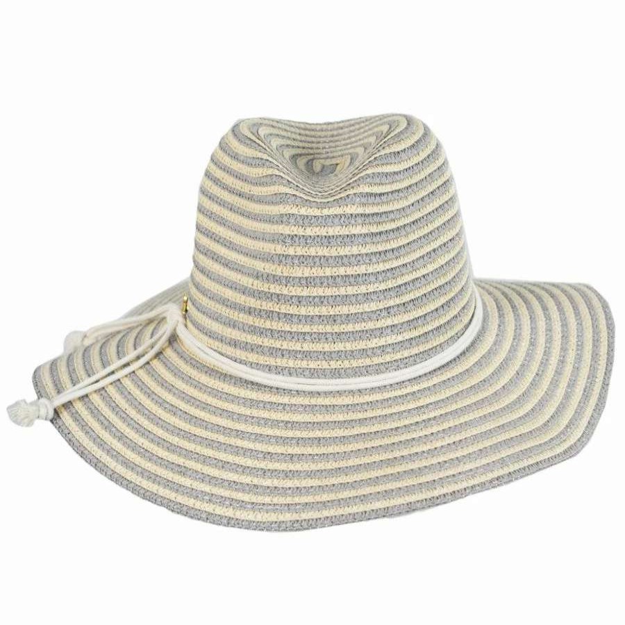 Fedoras * | Ilene Braided Toyo Straw Safari Fedora Hat