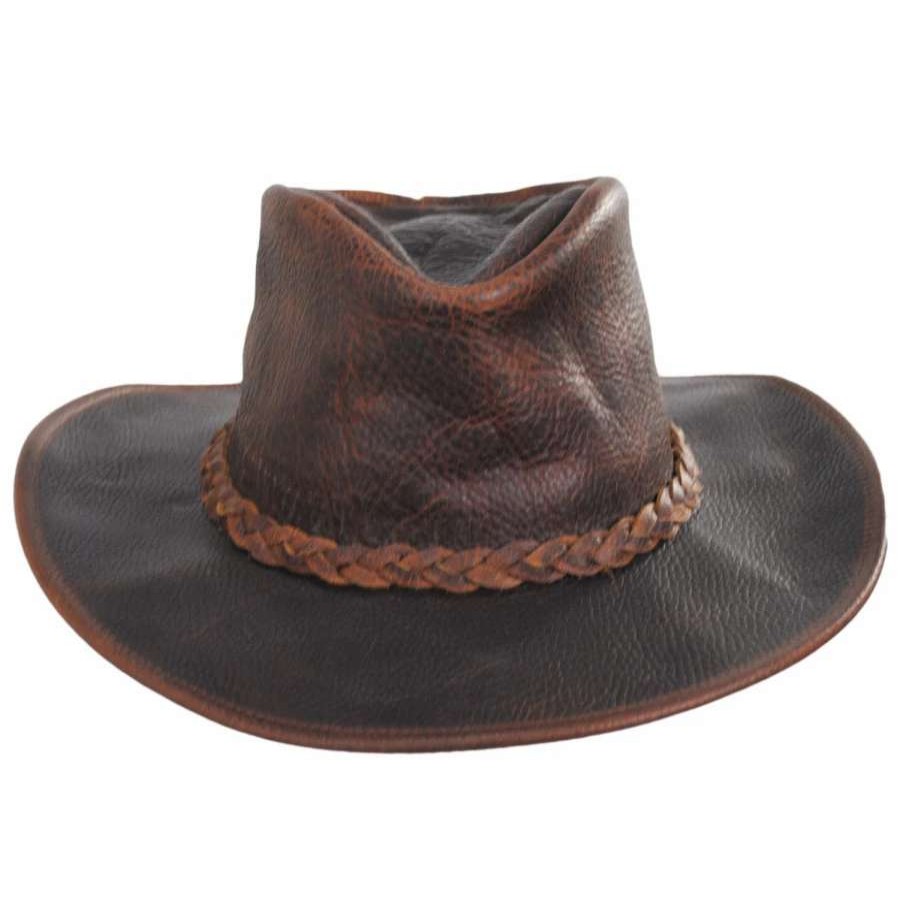 Cowboy & Western Hats * | Walker Raging Bull Leather Western Hat