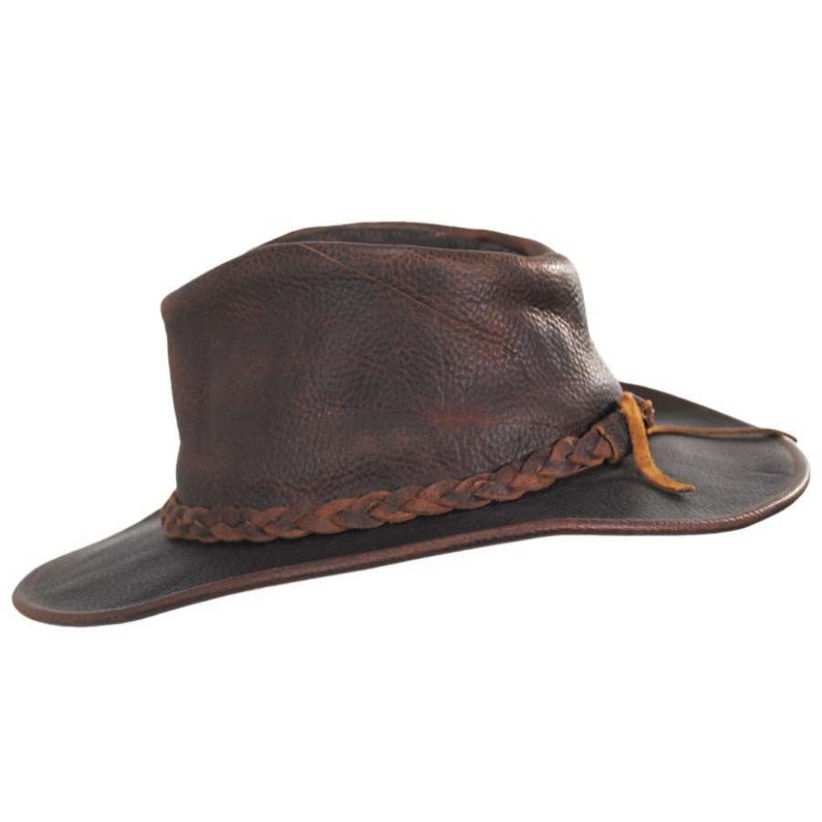 Cowboy & Western Hats * | Walker Raging Bull Leather Western Hat