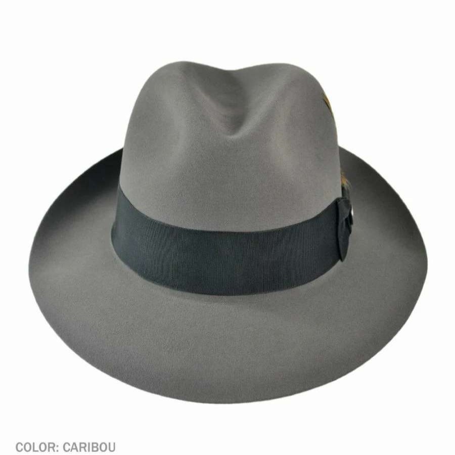 Fedoras * | Stetson Pinnacle Beaver Fur Felt Fedora Hat