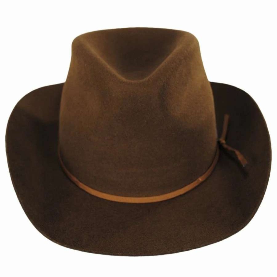 Cowboy & Western Hats * | Duke Wool Felt Cowboy Hat Coffee