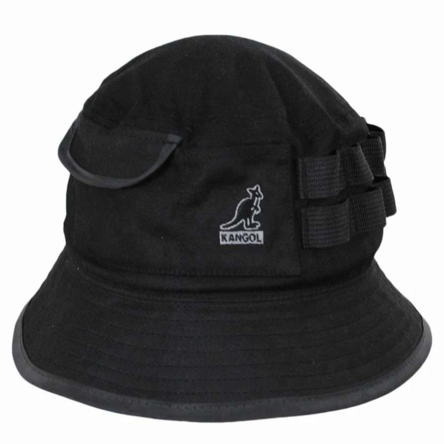 Bucket Hats * | Kangol Utility Waxed Cotton Bucket Hat