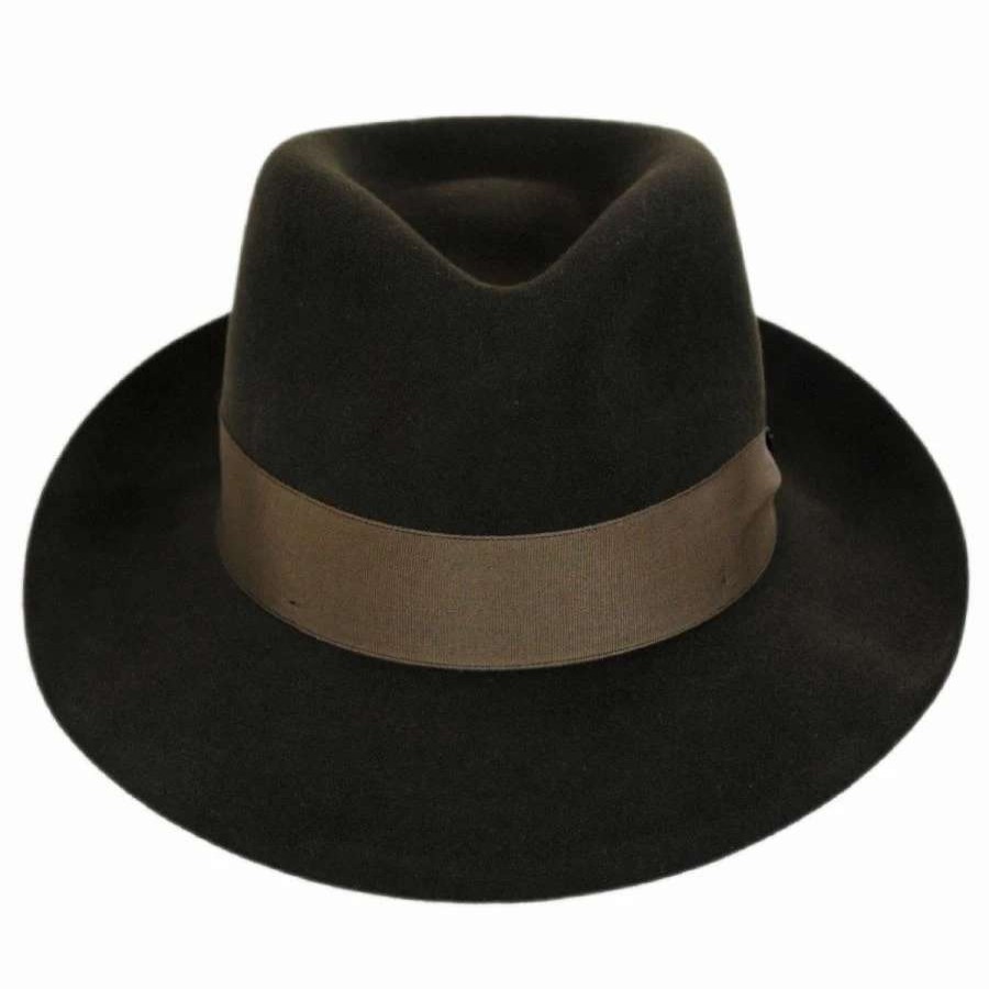 Fedoras * | Prescott Fur And Wool Felt Fedora Hat