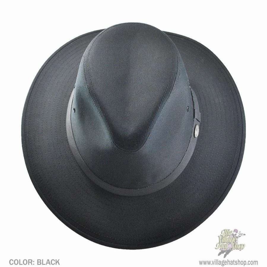 Outdoors * | Dalton Cotton Blend Rain Safari Fedora Hat