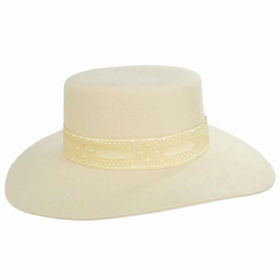 Cowboy & Western Hats * | Sierra Wool Felt Boater Hat