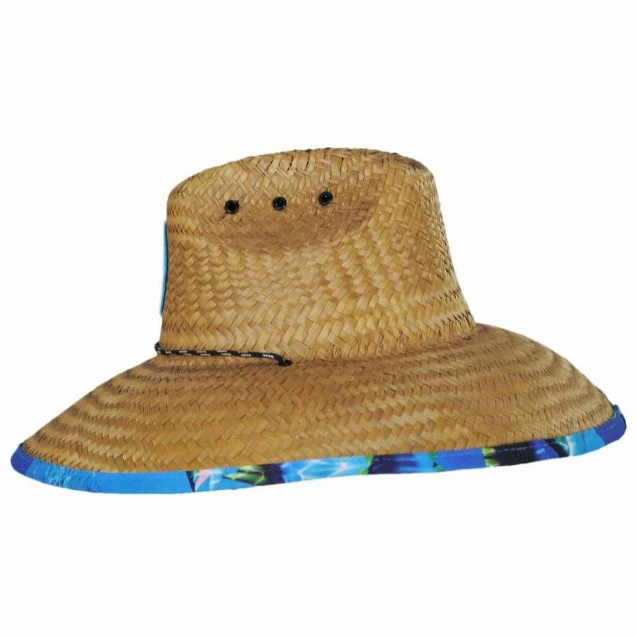 Outdoors * | Tuna Coconut Straw Lifeguard Hat