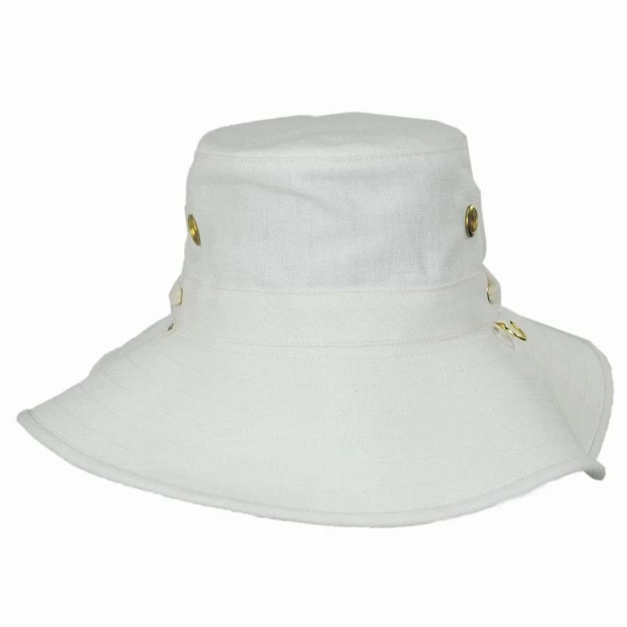 Outdoors * | Broad Brim Hemp Fabric Sun Hat Natural