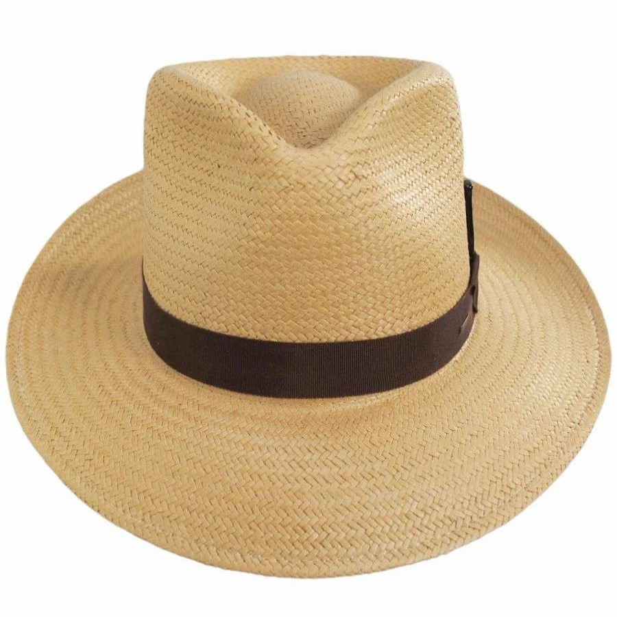 Fedoras * | Adlay Raindura Straw Fedora Hat